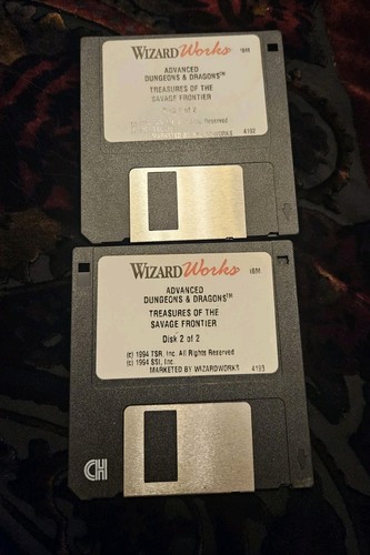 Treasures of the Savage Frontier (1992) DOS box