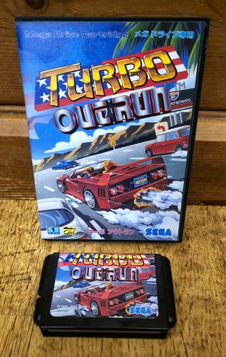 Turbo Outrun (1989) Mega Drive box