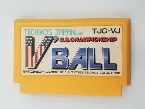 U.S. Championship V'Ball (1989) NES box