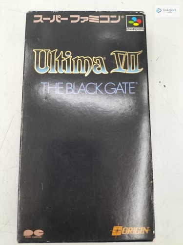Ultima VII: The Black Gate (1992) SNES box
