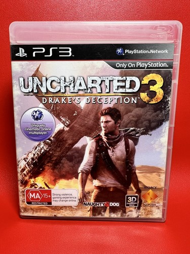 Uncharted 3: Drake's Deception (2011) PlayStation 3 box
