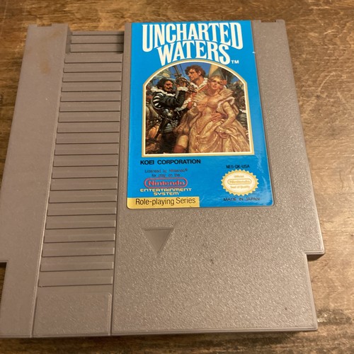 Uncharted Waters (1990) NES box