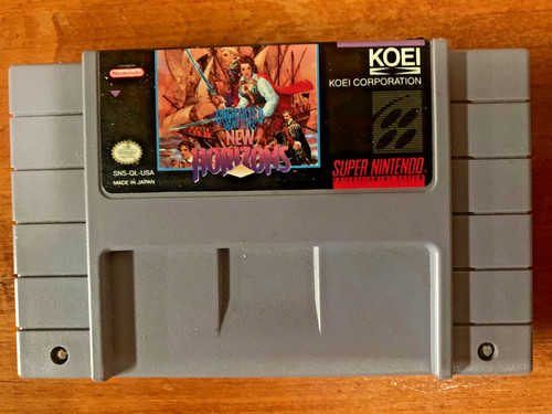 Uncharted Waters II: New Horizons (1994) SNES box