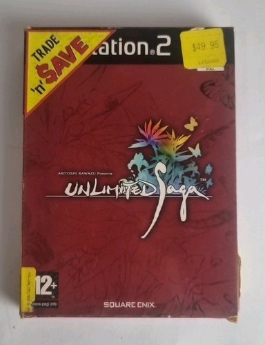 Unlimited Saga (2002) PlayStation 2 box