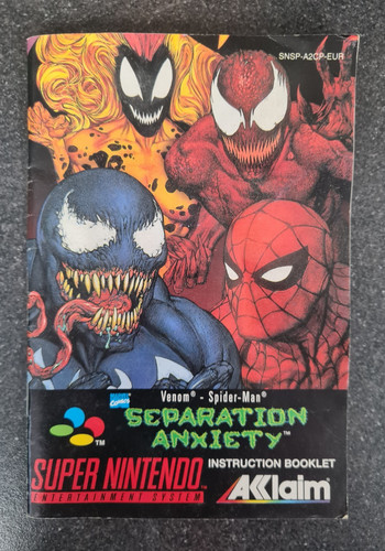 Venom/Spider-Man: Separation Anxiety (1995) DOS box