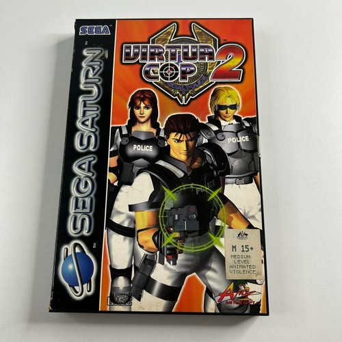 Virtua Cop 2 (1996) Sega Saturn box