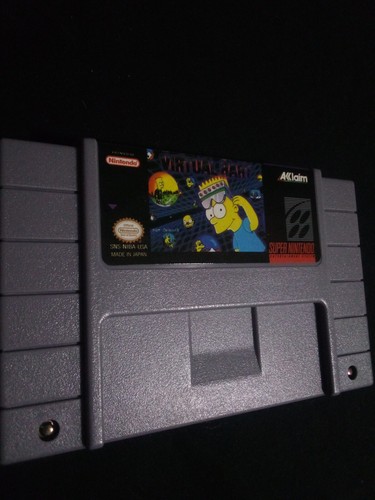 Virtual Bart (1994) SNES box