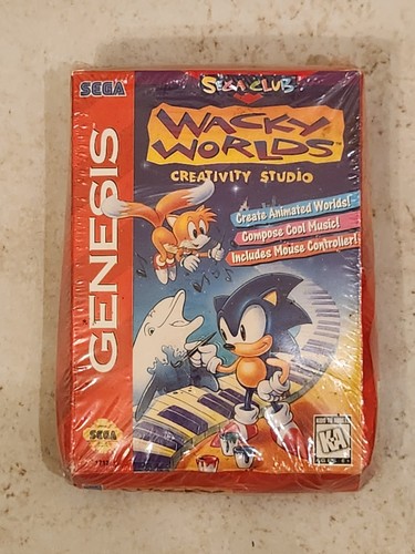 Wacky Worlds Creativity Studio (1994) Mega Drive box