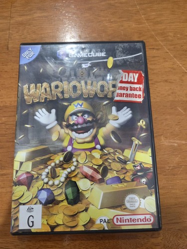 Wario World (2004) GameCube box
