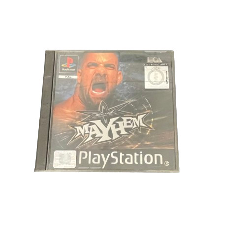 WCW Mayhem (1999) PlayStation box