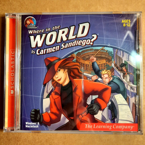 Where in the World Is Carmen Sandiego? (1985) Mac box
