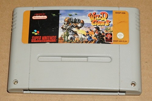 Wild Guns (1994) SNES box