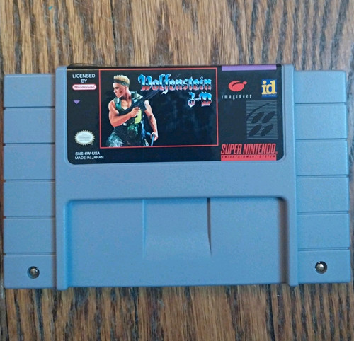 Wolfenstein 3D (1992) SNES box