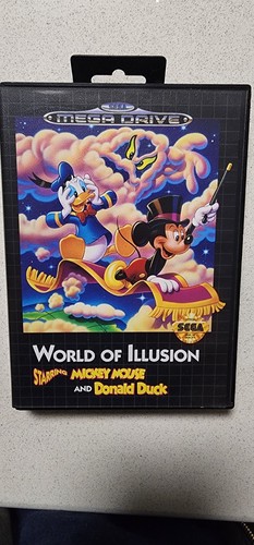 World of Illusion Starring Mickey Mouse and Donald Duck (1992) Mega Drive box