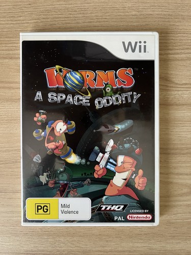 Worms: A Space Oddity (2008) Wii box