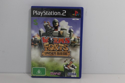 Worms Forts: Under Siege (2004) PlayStation 2 box