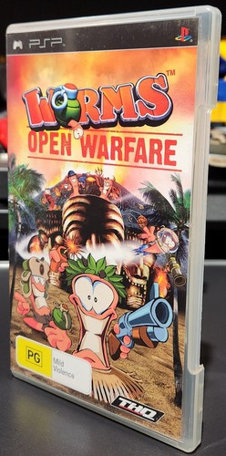 Worms: Open Warfare (2006) PlayStation Portable box