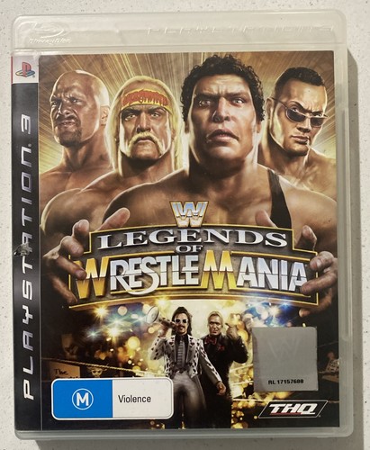 WWE Legends of WrestleMania (2009) PlayStation 3 box