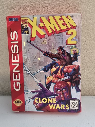 X-Men 2: Clone Wars (1995) Mega Drive box