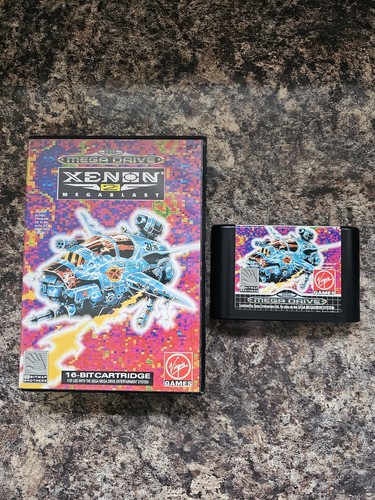 Xenon 2: Megablast (1989) Mega Drive box