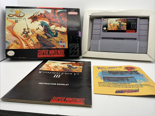 Ys III: Wanderers from Ys (1989) NES box