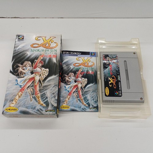 Ys IV: Mask of the Sun (1993) SNES box