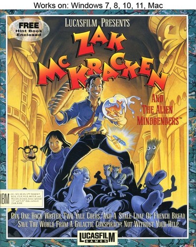 Zak McKracken and the Alien Mindbenders (1988) Atari ST box