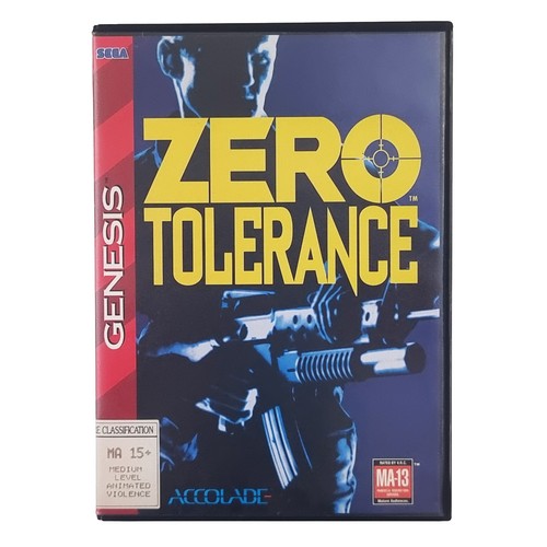 Zero Tolerance (1994) Mega Drive box