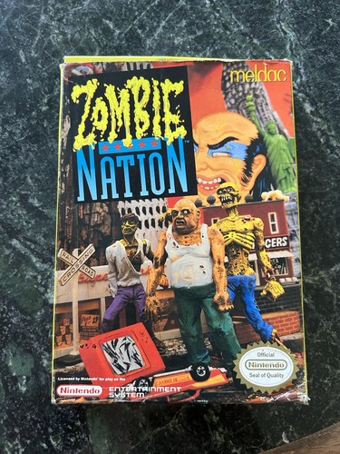 Zombie Nation (1990) NES box